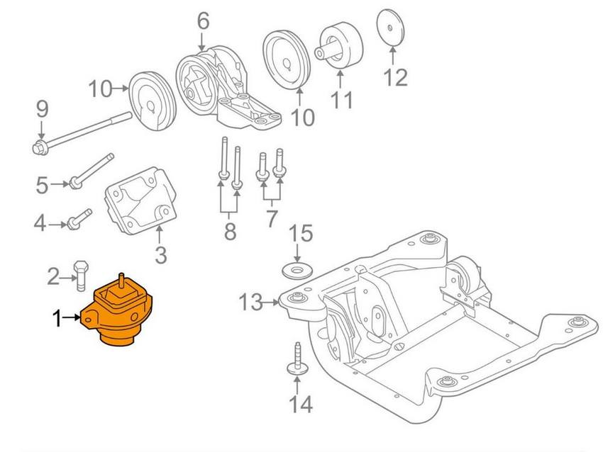 Land Rover Engine Mount LR010746